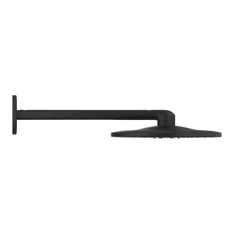 Grohe Rainshower smartactive viršutinis dušas su 430 mm dušo laikikliu, phantom black spalvos