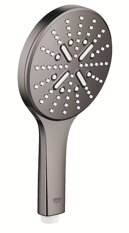 Rankinė dušo galvutė Grohe Rainshower 130 SmartActive, hard graphite spalvos, su trimis srovės režimais
