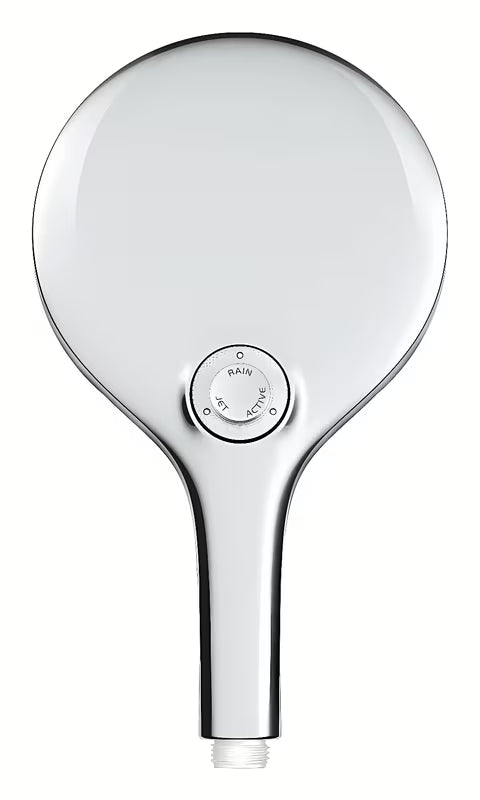 Chromuota rankinė dušo galvutė Grohe Rainshower 150 SmartActive su trimis srovėmis ir SmartTip valdymu