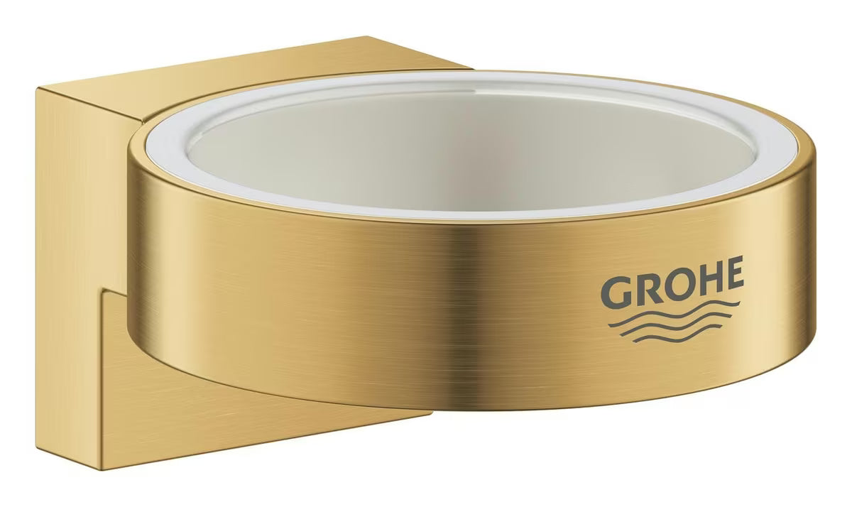 Sieninis stiklinės laikiklis be stiklinės Grohe Selection, Brushed Cool Sunrise apdailos, su paslėptu tvirtinimu