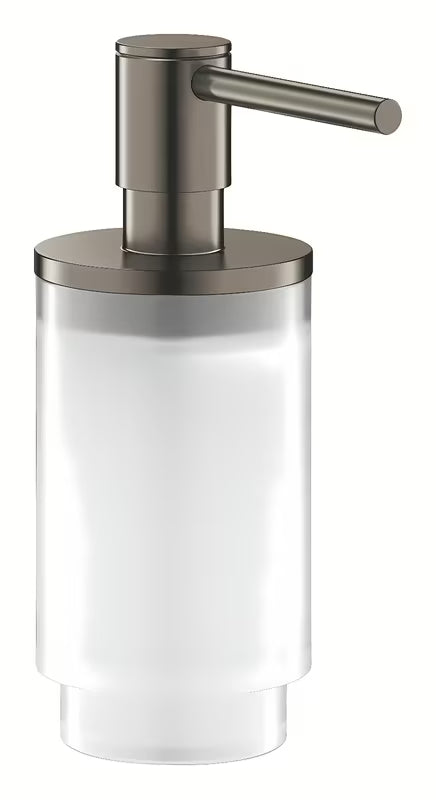 Skysto muilo Dozatorius Grohe Selection, Brushed Hard Graphite apdailos, iš stiklo ir metalo