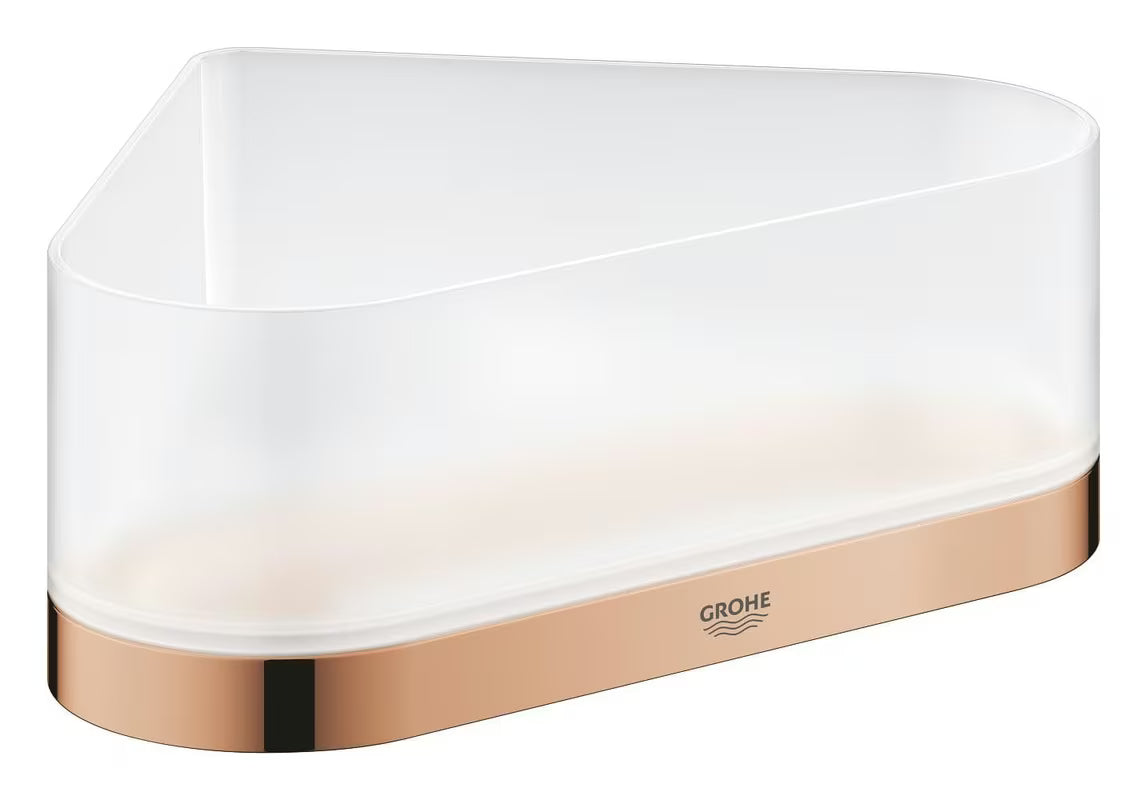 Kampinė lentyna Grohe Selection, apdaila warm sunset, su paslėptu tvirtinimu