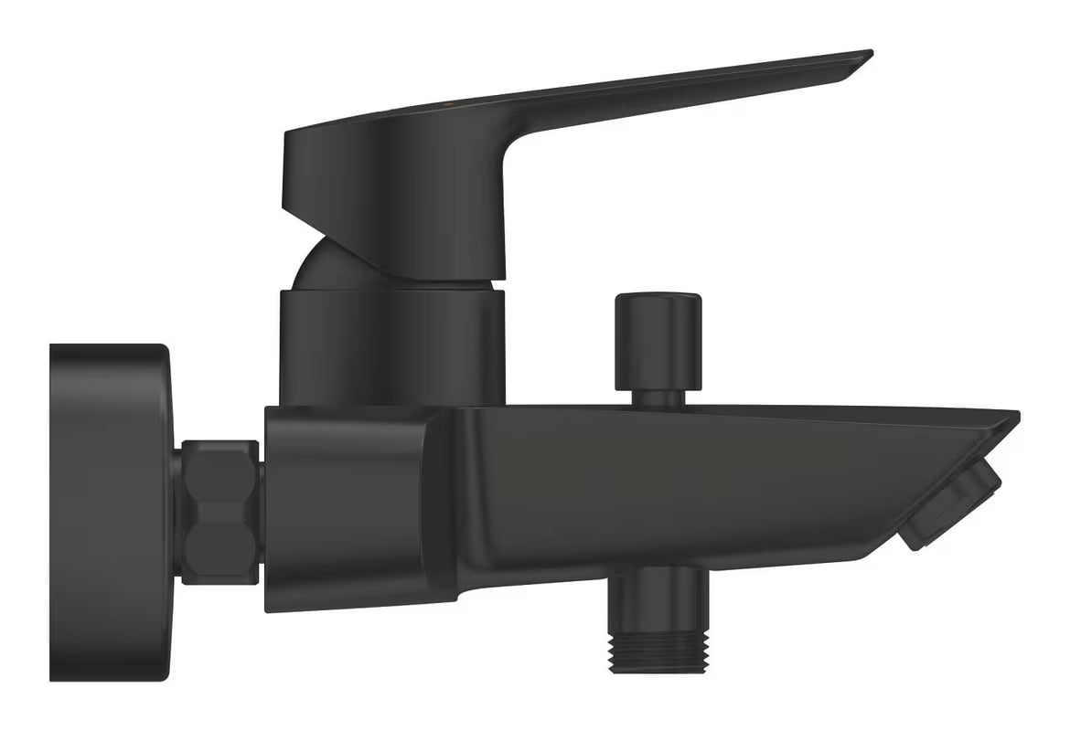 Sieninė svirtinis vonios maišytuvas Grohe Start, matinės juodos spalvos, su perjungėju vonia/dušas