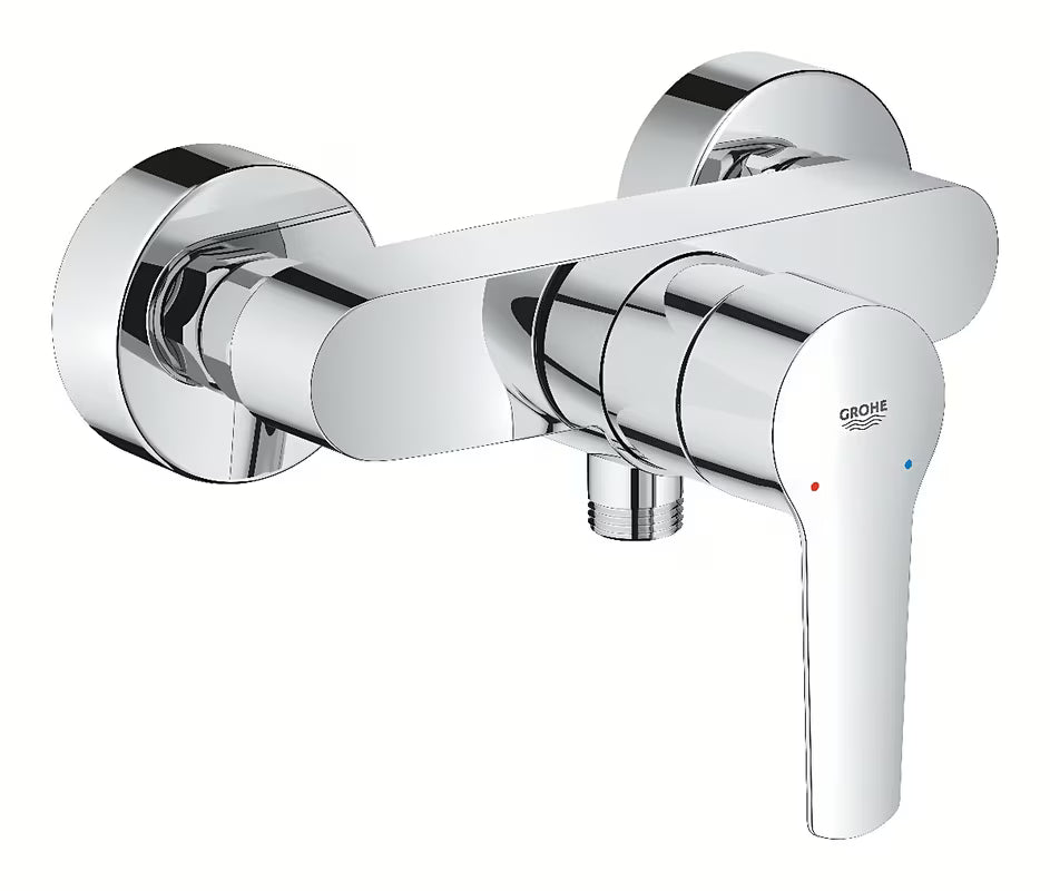 Svirtinis sieninė dušo maišytuvas Grohe Start chromo apdailos su Grohe SilkMove technologija