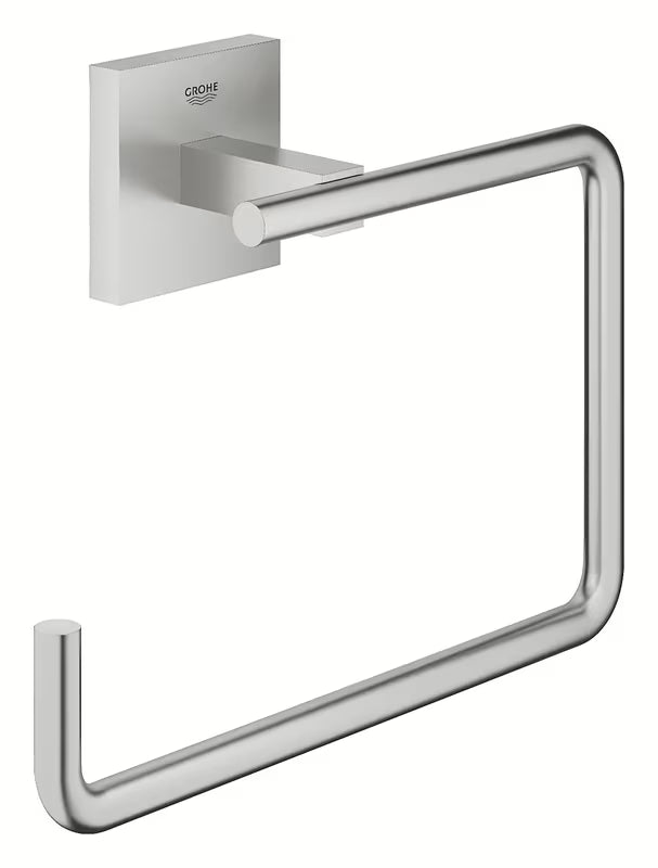 Rankšluosčio laikiklis Grohe Start Cube Accessories, supersteel spalvos, su paslėptu tvirtinimu