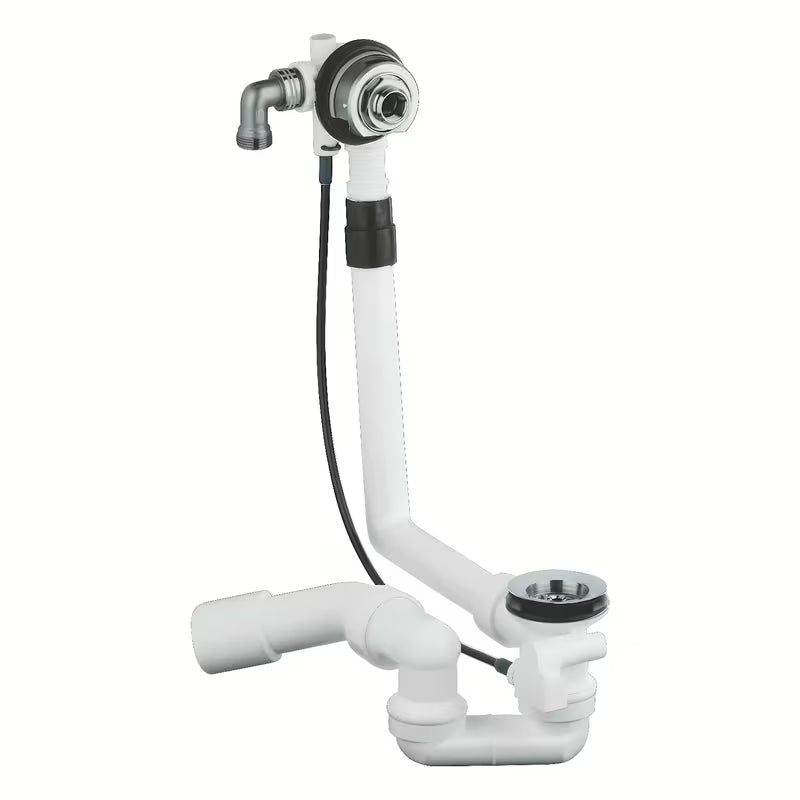 Grohe Talentofill automatinis sifonas voniai pro formuotas vonios su sifonu ir 45° nuotekų alkūne.
