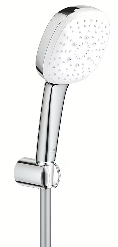 Grohe Tempesta Cube vonios dušo komplektas, chromuotas, su rankiniu dušeliu, 1500 mm žarna ir sieniniu laikikliu.