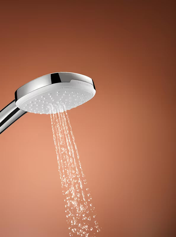 Chromuotas dušo komplektas Grohe Tempesta Cube su rankiniu dušu, dušo stovu ir žarna