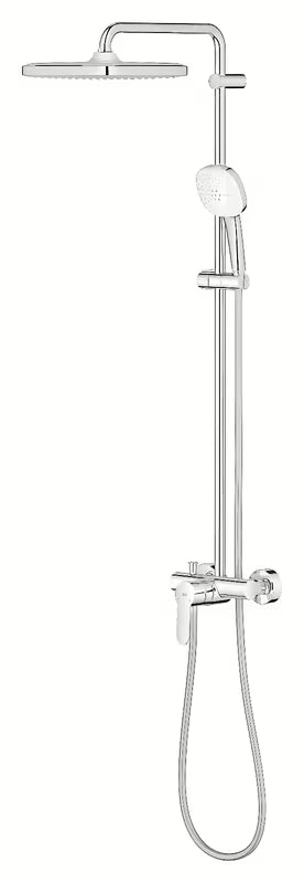 Dušo sistema Grohe Tempesta Cube System chromo spalvos su viršutiniu ir rankiniu dušu