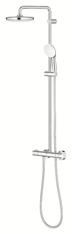 Grohe Tempesta System dušo sistema su termostatiniu maišytuvu chromo spalvos su viršutiniu ir rankiniu dušu