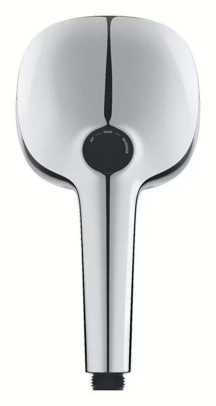 Dušo galvutė Grohe Vitalio Comfort chromo spalvos, su trimis srovėmis: Rain, Jet ir Massage