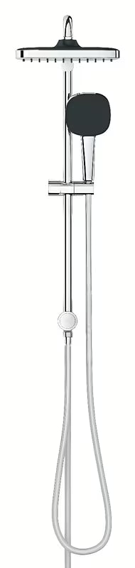 Dušo sistema Grohe Vitalio Comfort System chromo spalvos, su viršutiniu ir rankiniu dušu