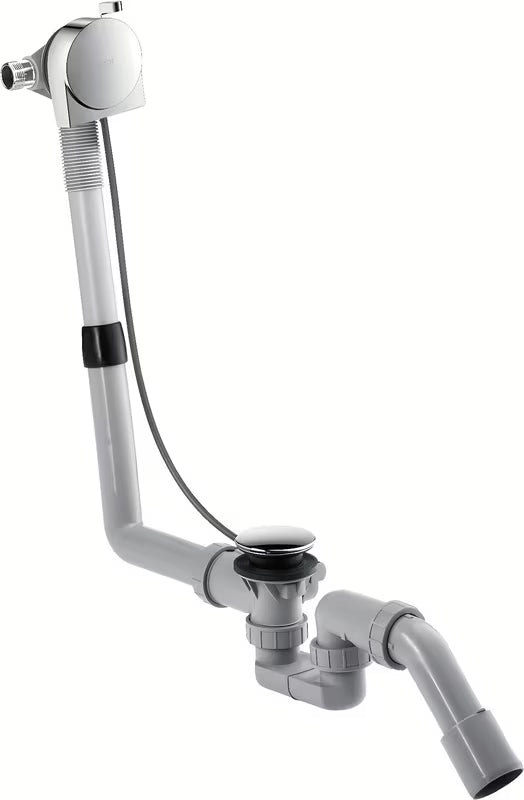 Hansgrohe automatinis sifonas voniai chromo spalvos pro nutekėjimo valdymas prie vonios