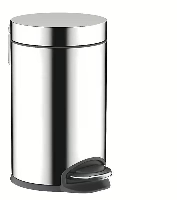 Chromuotas šiukšliųdėžė hansgrohe addstoris su pedalu ir tyliu uždarymu softclose, talpa 3 l.