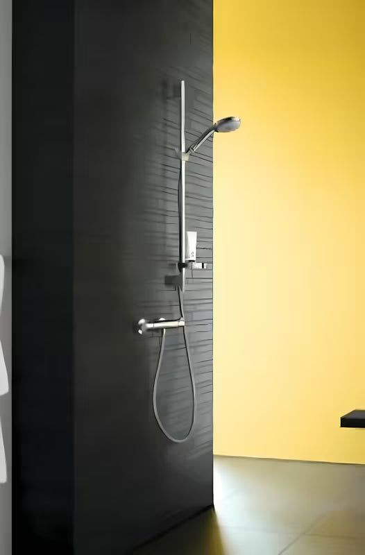 Hansgrohe Croma 100 dušo komplektas, apdaila chrome, su rankiniu dušeliu, stovu, žarna, slankikliu ir muiline
