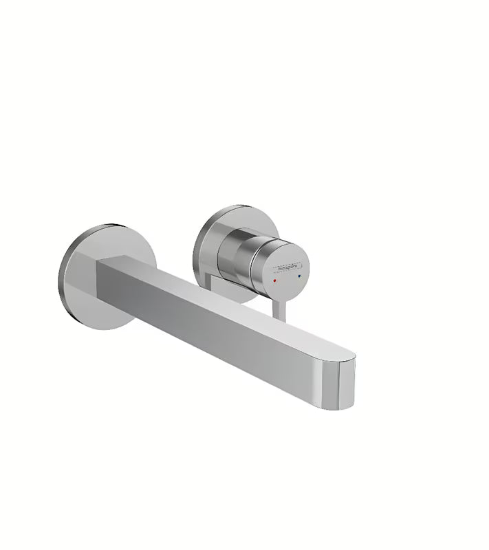 Hansgrohe Finoris potinkinė praustuvo maišytuvas montuojamas ant sienos, chromo spalvos