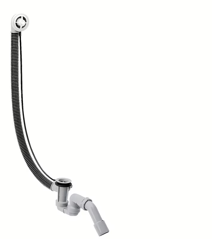 Hansgrohe Flexaplus automatinis sifonas voniai – pagrindinis korpusas pro specialus vonios su persipylimu ir nutekėjimu