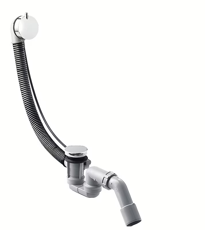Hansgrohe Flexaplus automatinis sifonas voniai chromo spalvos pro standartinis vonios