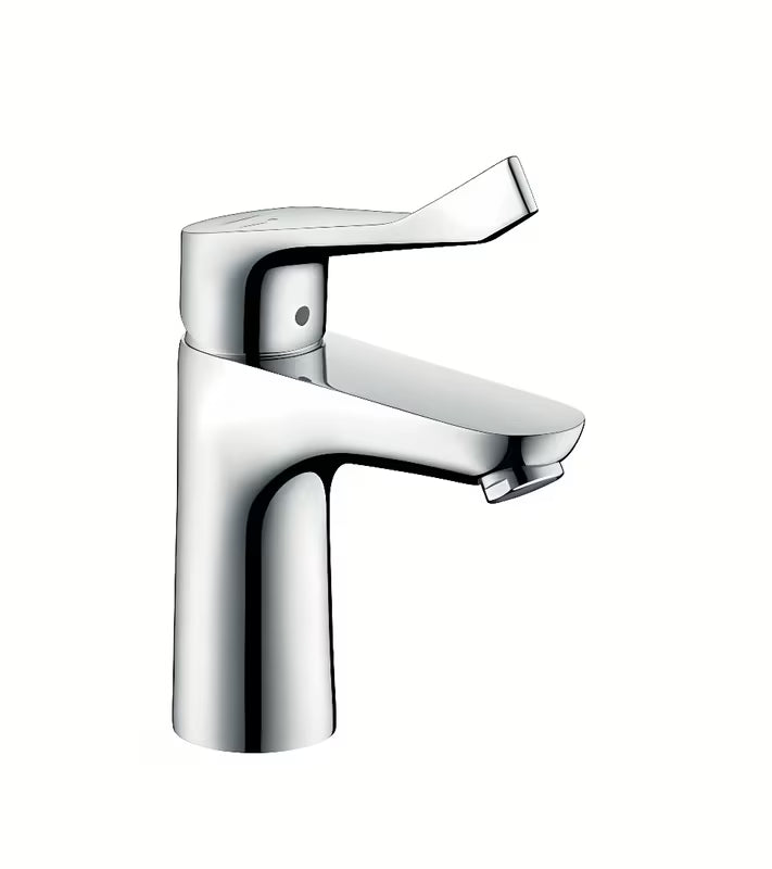 Chromo spalvos svirtinis praustuvo Maišytuvas Hansgrohe focus be Praustuvo Dugno Vožtuvas su laminarine srove