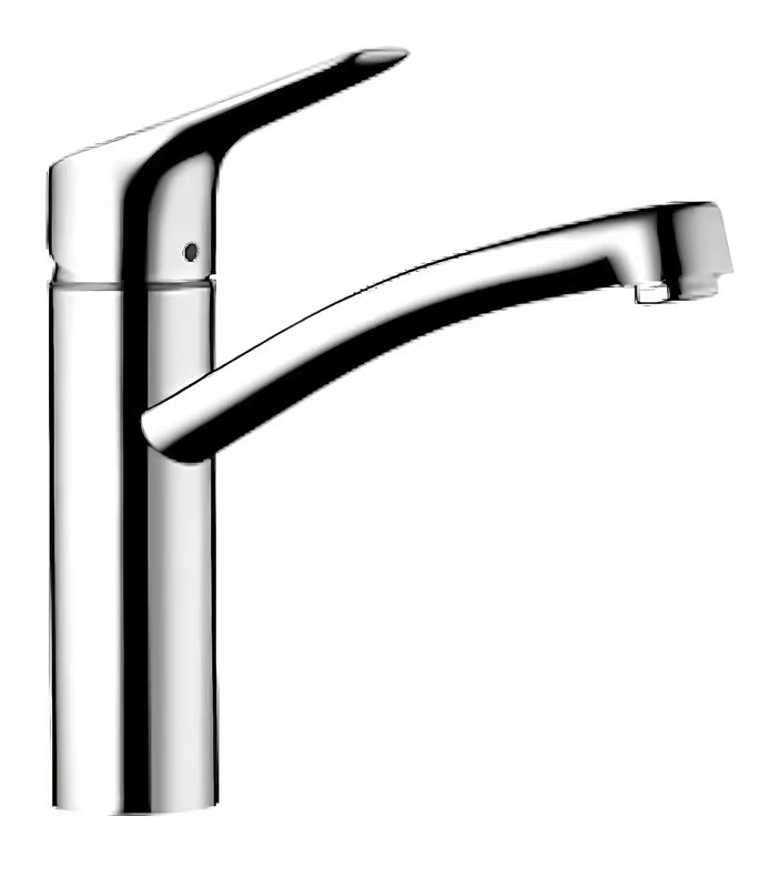 Chromuotas stovintis virtuvinis maišytuvas Hansgrohe HG248 su pasukamu snapu su EcoSmart technologija