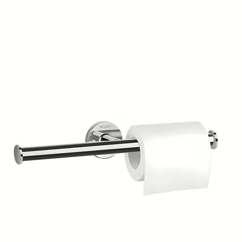 Hansgrohe Logis chromuotas tualetinio popieriaus laikiklis su atsarginiu laikikliu ir paslėptu tvirtinimu