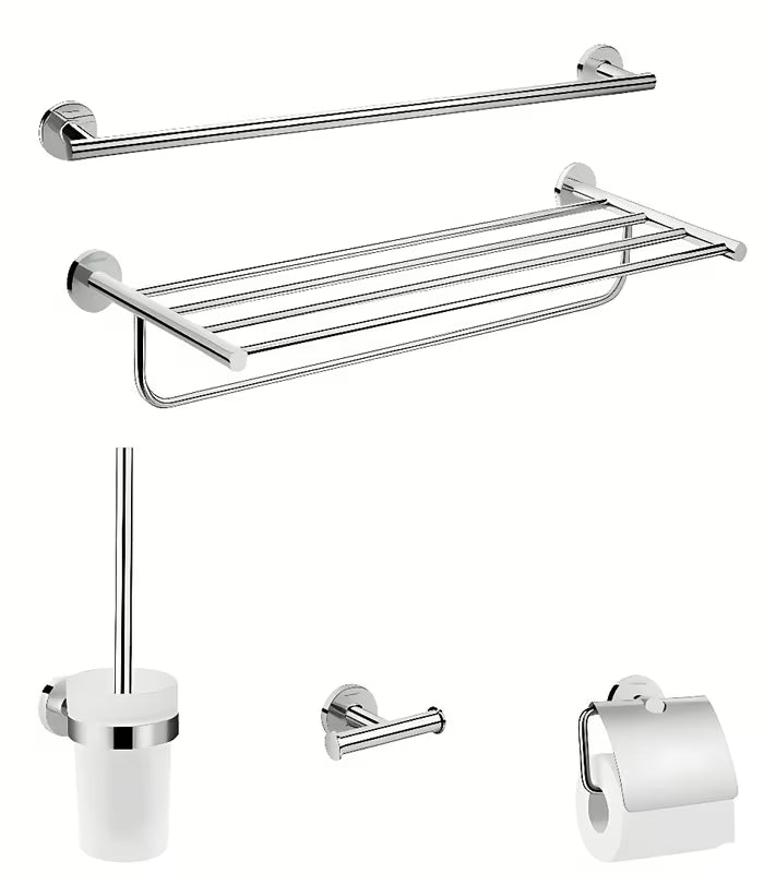 Hansgrohe Logis vonios aksesuarų rinkinys chromo spalvos su paslėptu tvirtinimu
