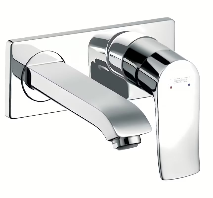 Hansgrohe Metris potinkinė praustuvo maišytuvas chromo spalvos pro montuojamas ant sienos