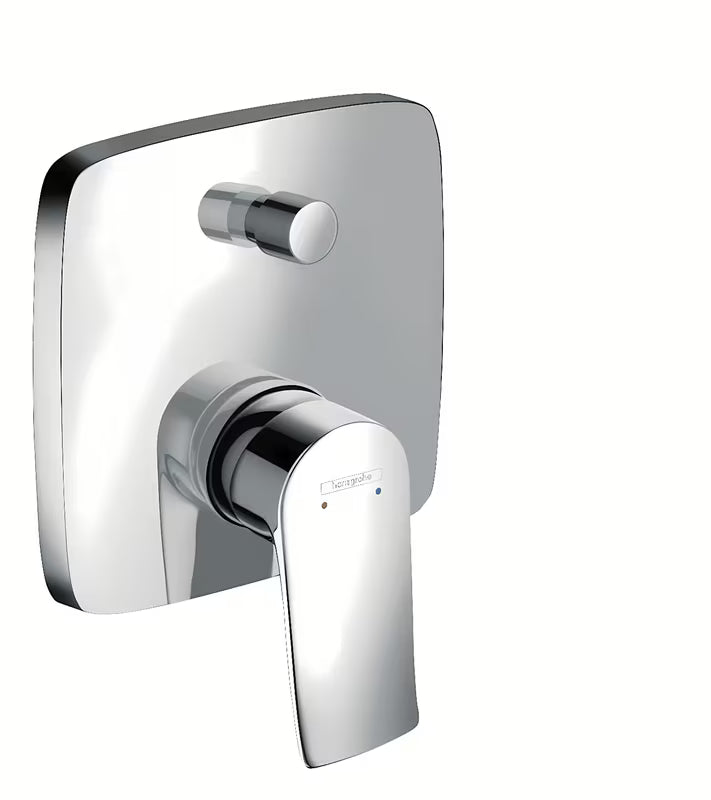 Hansgrohe Metris potinkinė dušo ir vonios maišytuvas chromo spalvos su svirtimi ir perjungikliu