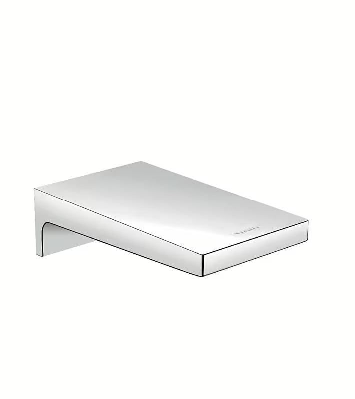 Chromuotas vonios snapas hansgrohe Metropol pro montuojamas ant sienos, su plačiu snapu ir QuickClean technologija.