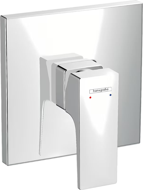 Hansgrohe Metropol potinkinė svirtinis dušo maišytuvas chromo spalvos, kampuoto dizaino