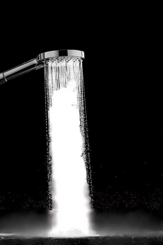 Rankinis dušas Hansgrohe Raindance Select S chromo spalvos su mygtuku Select su trimis srovės tipais