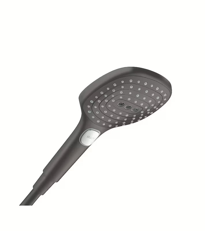 Rankinė dušo galvutė hansgrohe Raindance Select E 120 šlifuoto juodo chromo spalvos su 3 srovėmis