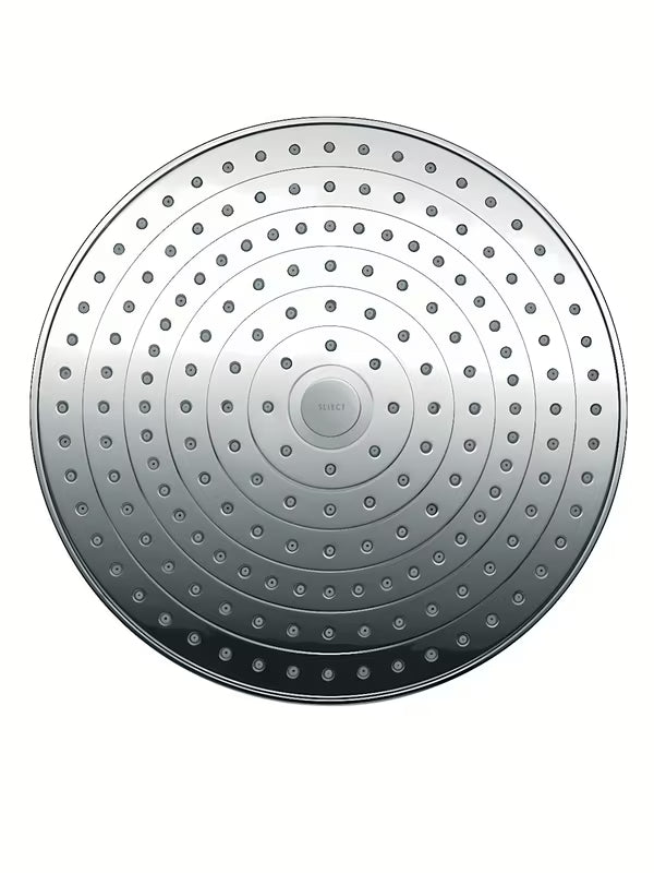 Viršutinis dušas hansgrohe Raindance Select S 300 2jet su dušo laikikliu, chromo spalvos pro montavimas ant sienos.