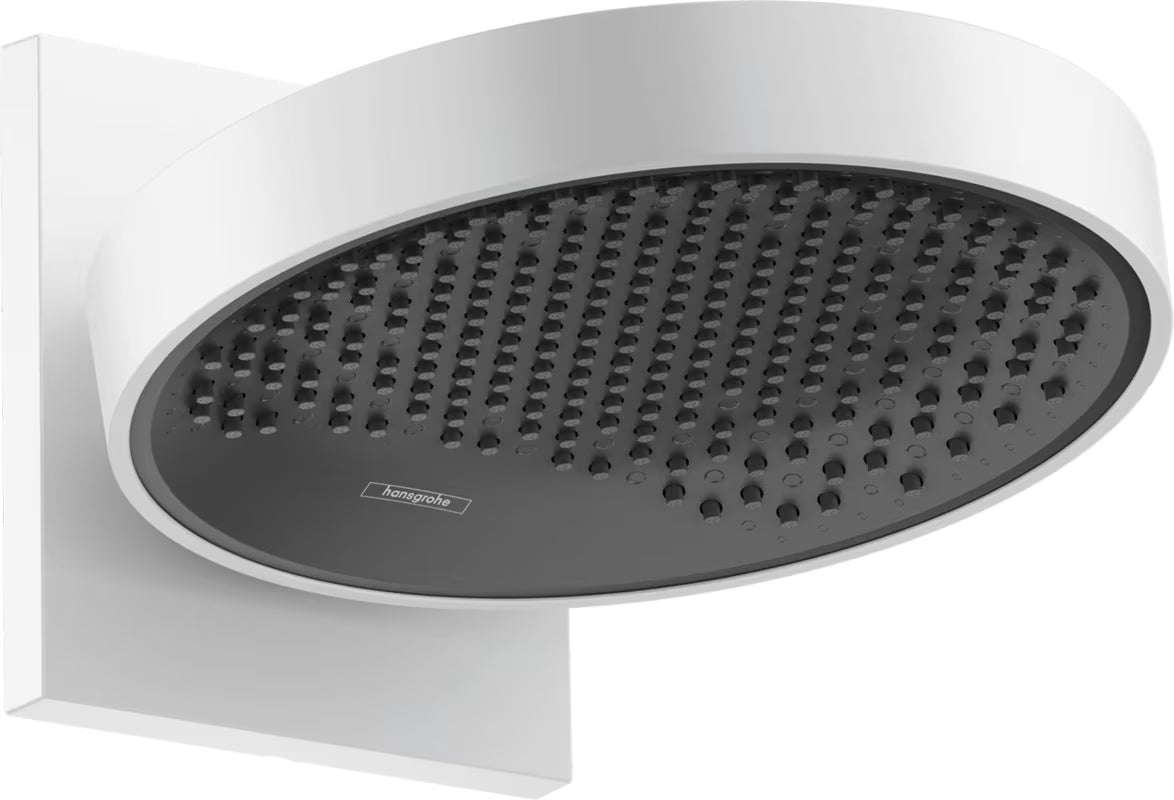 Hansgrohe Rainfinity viršutinis dušas 250 matinės baltos spalvos su antracito spalvos dušo galvute