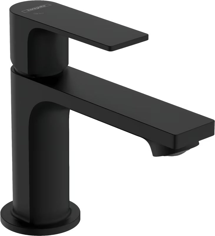 Hansgrohe Rebris E praustuvo svirtinis maišytuvas matinės juodos spalvos su CoolStart ir EcoSmart funkcijomis