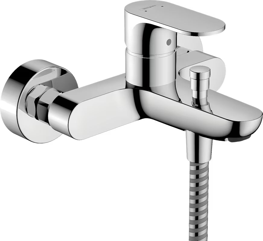 Hansgrohe Rebris S sieninė svirtinis vonios maišytuvas chromo spalvos