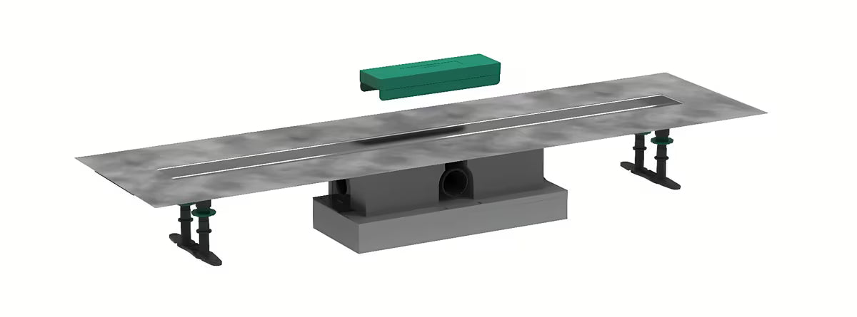 Hansgrohe ubox Universal montavimo komplektas pro dušo latakas 100 cm su sandarinimo membrana ir sifonu