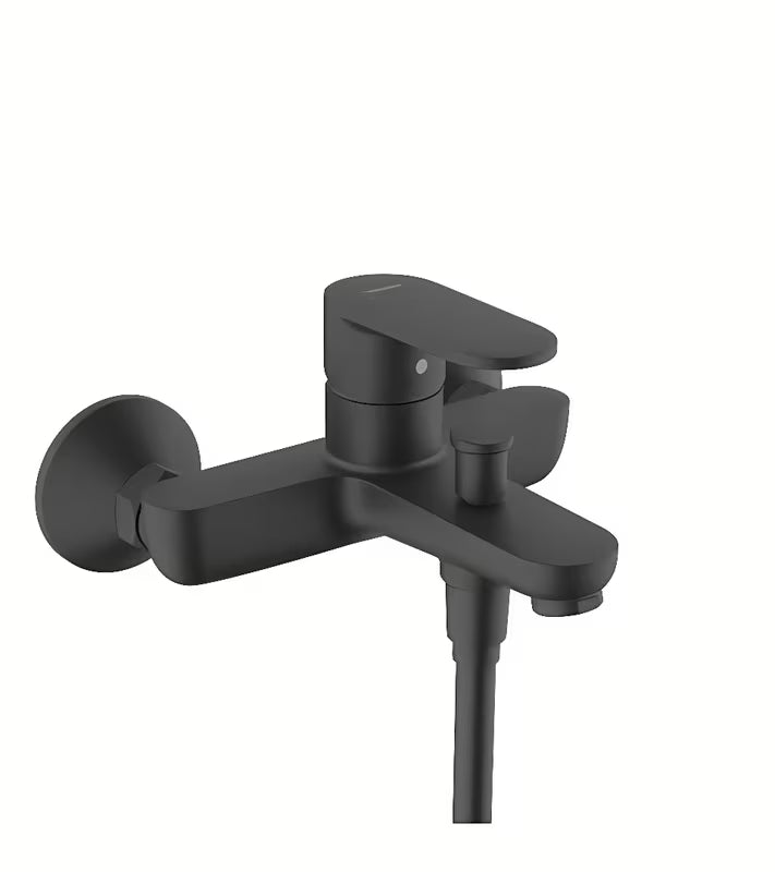 Hansgrohe Vernis Blend sieninė svirtinis vonios maišytuvas juodos matinės spalvos