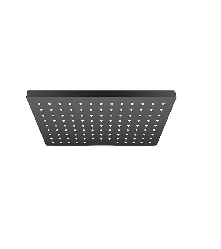 Matinės juodos spalvos viršutinis dušas hansgrohe Vernis Shape 230 EcoSmart su Rain srove