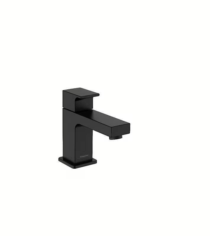 Hansgrohe Vernis Shape 70 praustuvo ventilis tik pro šaltam vandeniui, matinės juodos spalvos