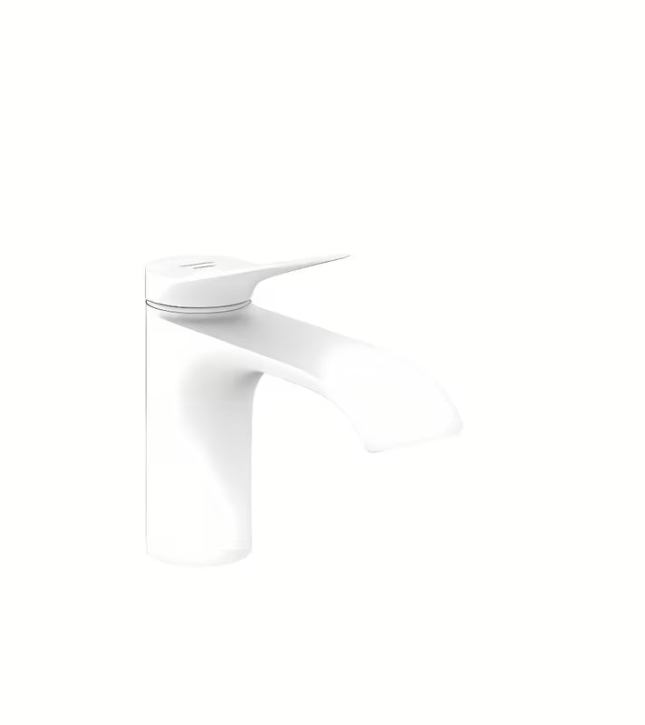 Hansgrohe Vivenis praustuvo ventilis matinės baltos spalvos pro šaltam vandeniui su plačia WaterfallStream srove