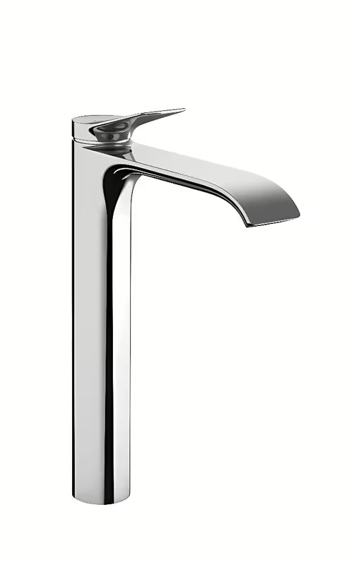 Aukšta svirtinis praustuvo maišytuvas Hansgrohe chromo spalvos su praustuvo dugno vožtuvas