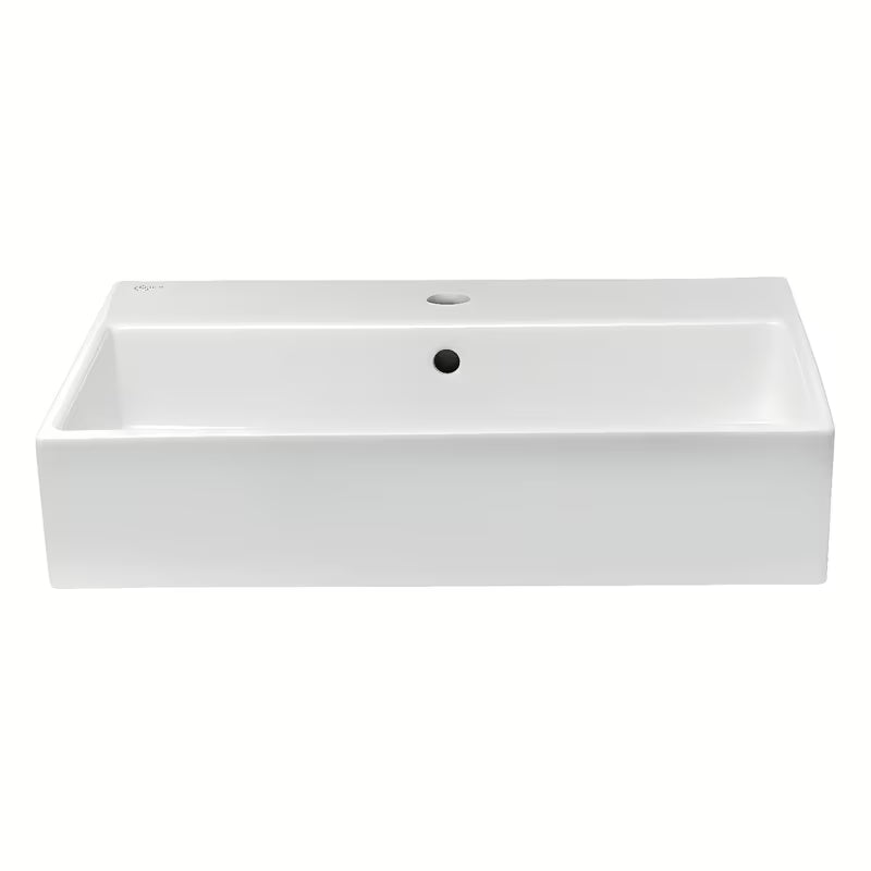 Baltas keraminis pakabinamas praustuvas Ideal Standard Strada 60x42 cm su anga pro maišytuvui centre