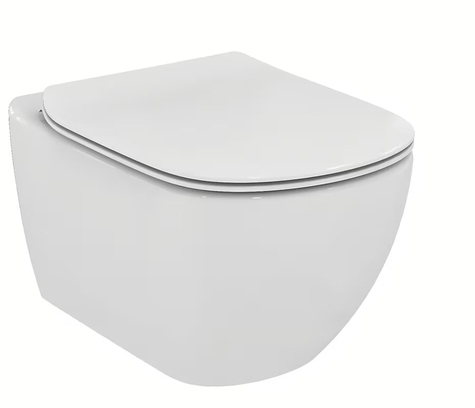 Baltas pakabinamas KLOZETAS Ideal Standard Tesi su AquaBlade technologija ir sėdyne su softclose