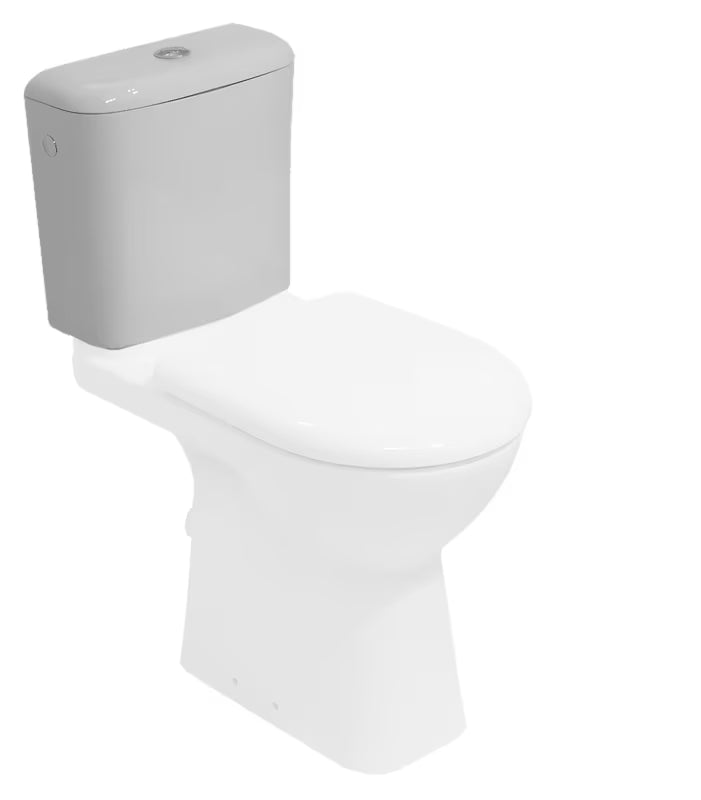 Baltas KLOZETAS bakelis Jika Deep su šoniniu pripildymo vožtuvu ir DualFlush 3/6 l nuleidimu.