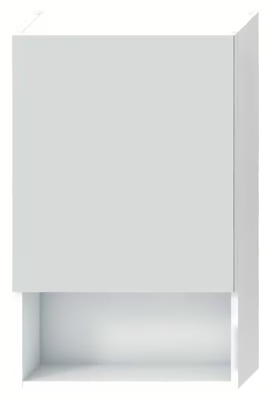 Balta pakabinama veidrodinė spintelė Jika Lyra Plus 50 x 80 cm su lentynėle