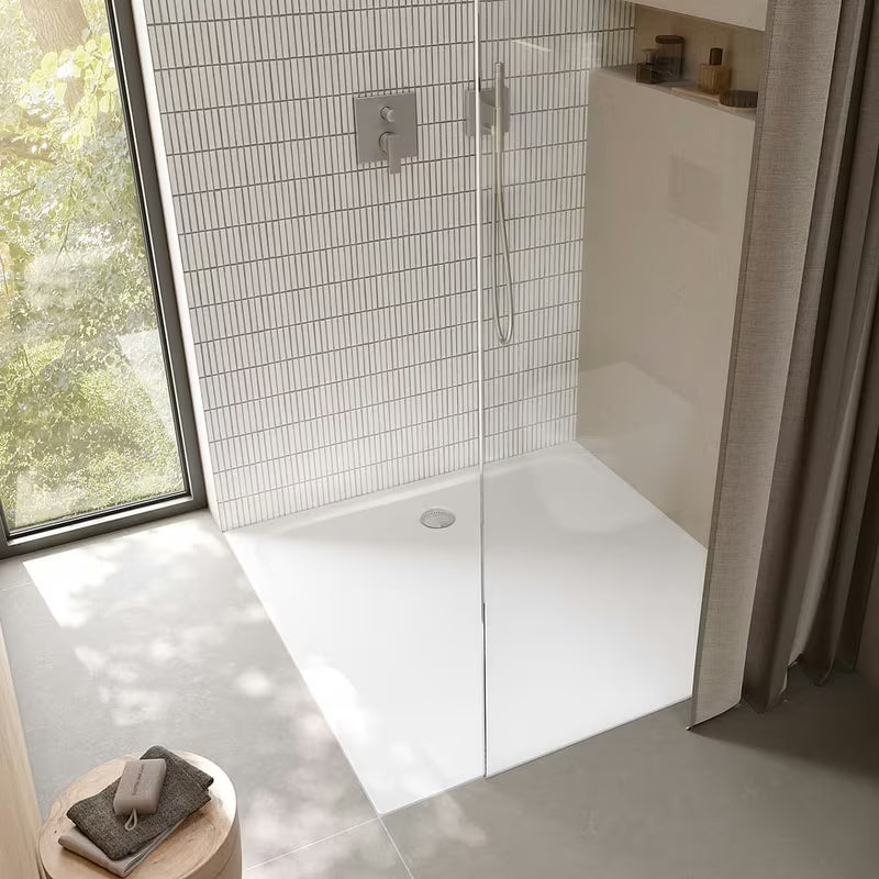 Kvadratinis dušo padėklas Kaldewei Cayonoplan 90x90 cm iš emaliuoto plieno, alpinės baltos spalvos