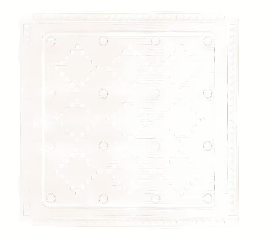 Balta neslystantis kilimėlis Kleine Wolke Arosa voniai ir dušo kabinai su siurbtukais
