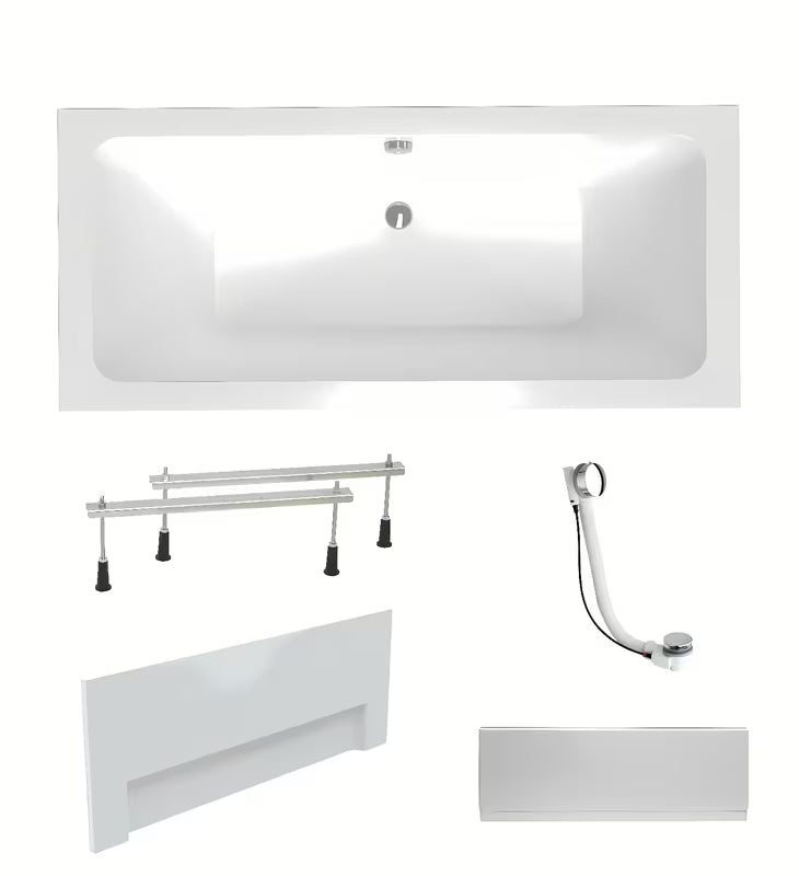 Laguna Nora Plus stačiakampė akrilinė vonia 170 x 75 cm, universali kairinė ir dešininė versija