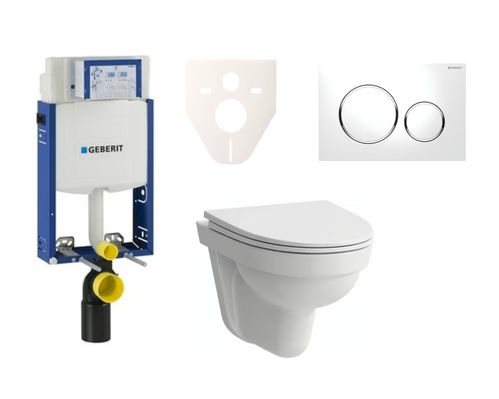 Pakabinami WC komplektas Laufen Pro Nordic su įmūrijamu moduliu Geberit ir duroplastine sėdyne su softclose